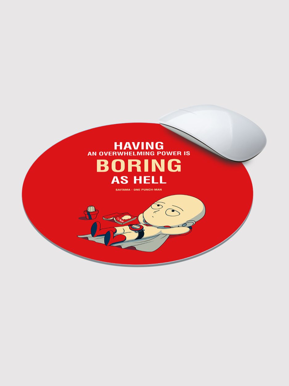 saitama- one punch man mouse pad